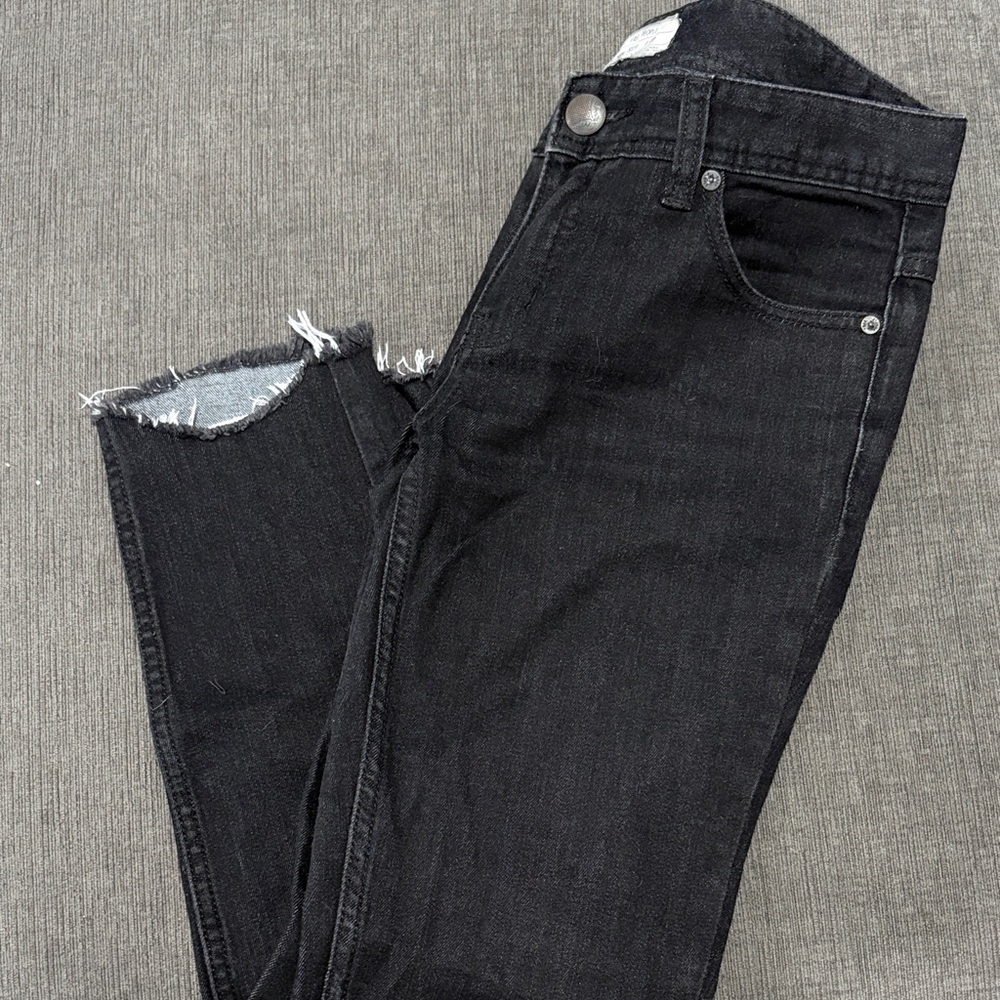 Free People Black Ankle & Cropped Jeans